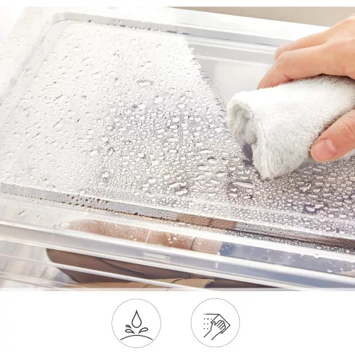 SONGMICS Cipősdobozok, műanyag cipőtároló szervezők átlátszó ajtókkal, 6 darabos készlet,