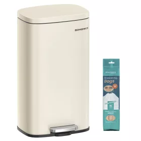   Szemeteskuka 30L, lágyan záródó fedél, homokbézs 34x25x61cm