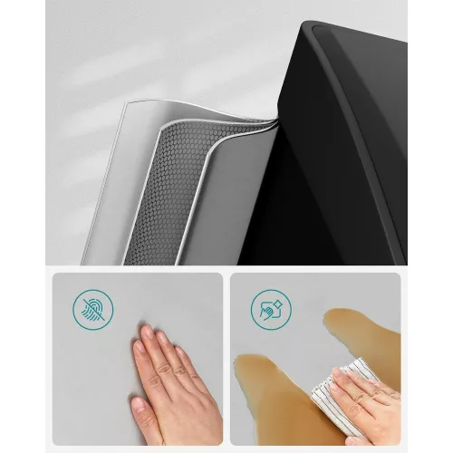 SONGMICS Hulladékgyűjtő, 3 az 1-ben lábbal működtethető kuka, 24 literes fém szemetes,