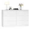 Fiókos szekrény, 6 fiókkal, modern stílus, hófehér