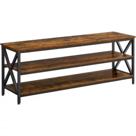 VASAGLE TV állvány, TV asztal, TV konzol akár 65 hüvelykes TV-k számára, nyitott