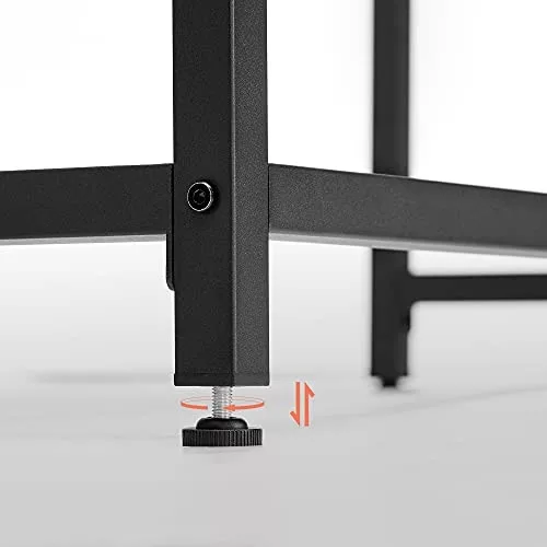 Íróasztal, rusztikus barna 140x60x75cm, fém váz