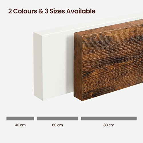 VASAGLE lebegő polc, fali polc fotókhoz, dekorációkhoz, nappaliban, konyhában, előszobában,