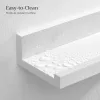 SONGMICS Falipolc 3 darab lebegő polc képkeretekhez és könyvekhez, 38 x 10 cm, MDF