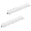 SONGMICS Lengő polcok 2 darabos készlet, falipolc magasfényű bevonattal, 60 x 10 cm,
