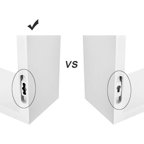 SONGMICS 3 darab falipolc készlet, lebegő polcok, 30, 45, 60 cm, fényes bevonat, dekoratív,