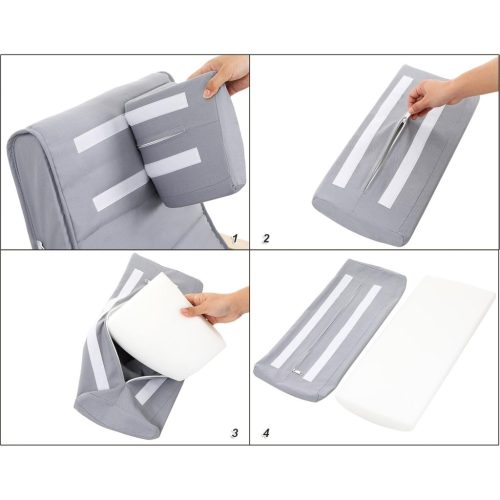 Hintaszék 5-fokozatban állítható lábtámasz, szürke