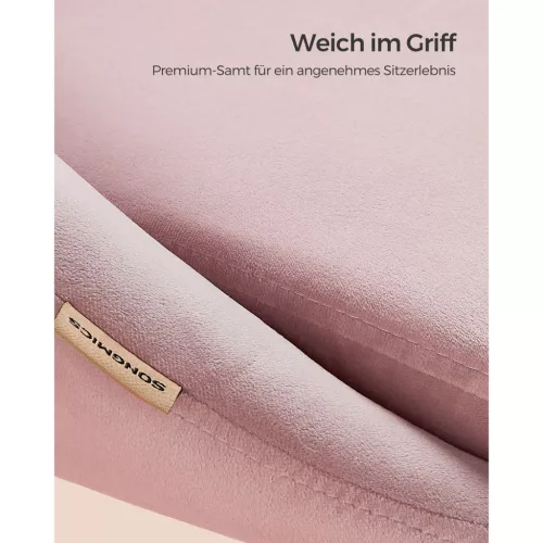 SONGMICS Otthoni Irodai Szék Bársony Forgószék Íróasztali Szék Habpárnázás