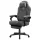 Gamer szék, ergonomikus, lábtartóval, állítható magassággal, szürke szövet