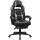 SONGMICS Játékosszék Irodai székkel, Lábtartóval, Fejtámlával és deréktámasszal,
