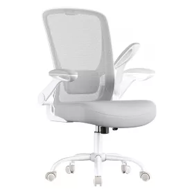   Irodai forgószék, hálós, ergonomikus, deréktámasszal, galambszürke