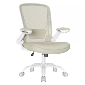   Irodai szék, hálós, ergonomikus, állítható karfákkal, bézs