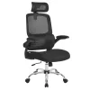 Irodai forgószék, ergonomikus, hálós háttámlával, fejtámasszal, hintázó