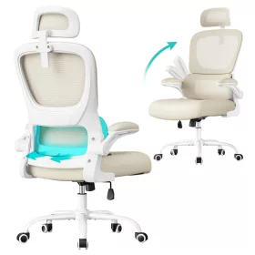   Irodai ergonomikus szék, dupla rétegű hálós huzattal, állítható fejtámasszal