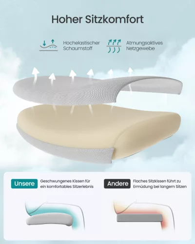 Irodai ergonomikus szék, állítható hálós háttámlával, galambszürke szövet