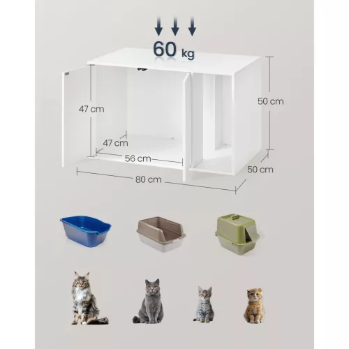 SONGMICS HOME Szupergyors, szerszám nélküli összeszerelésű macskaalom-bútor, macskaház