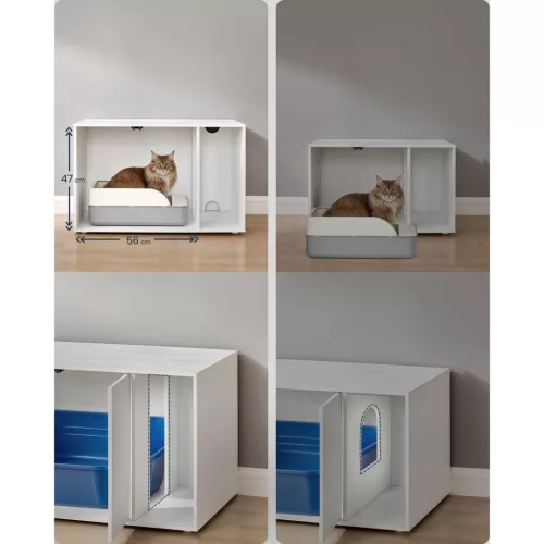 SONGMICS HOME Szupergyors, szerszám nélküli összeszerelésű macskaalom-bútor, macskaház