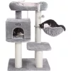 FEANDREA Macska fa, Macska torony XXL plüss pihenővel, Állítható egységekkel, Macska