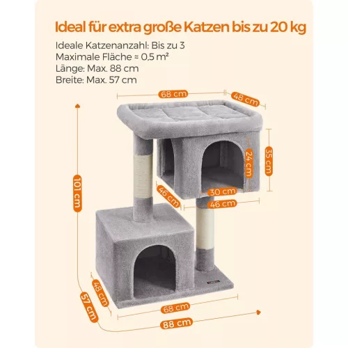 Feandrea Macskafa, 101 cm Macskatorony, XL, Macskakondó extra nagy macskáknak, akár 20