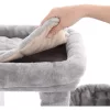 FEANDREA Macska fa, Macska lak, Aktivitás központ, 120 cm, Világosszürke PCT80W