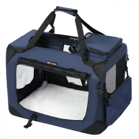 Kutyahordozó táska, sötétkék, 50 x 35 x 35 cm