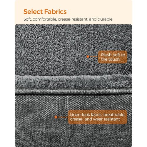 FEANDREA Kutyafekhely, Len kinézetű kutyafekhely, Kutyaszofa emelt szélekkel, Csúszásgátló