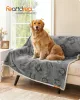 Vízálló kutyatakaró, Sherpa plüss pléd nagy méretű kutyáknak, szürke