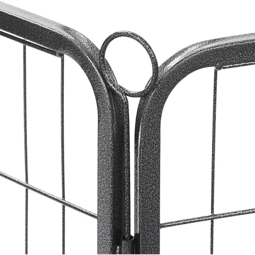 FEANDREA kiskutya játszóház, kutyakerítés, háziállat mozgásterület, szürke PPK04GY