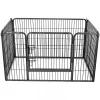 FEANDREA kiskutya játszóház, kutyakerítés, háziállat mozgásterület, szürke PPK04GY