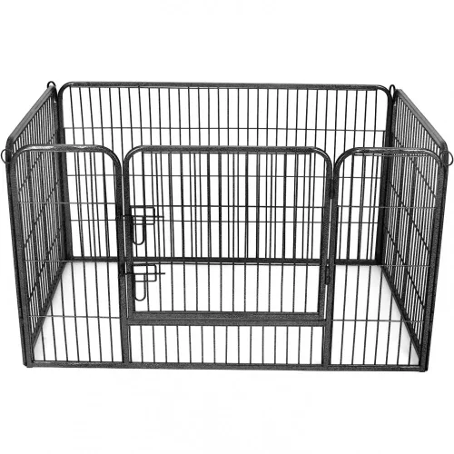 FEANDREA kiskutya játszóház, kutyakerítés, háziállat mozgásterület, szürke PPK04GY