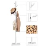 VASAGLE Kabátakasztó, masszív fa kabátállvány, szabadon álló fahallófa 8 akasszal