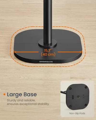 Álló kaktuszos ruhafogas 8 akasztóval, fekete 175 cm magas