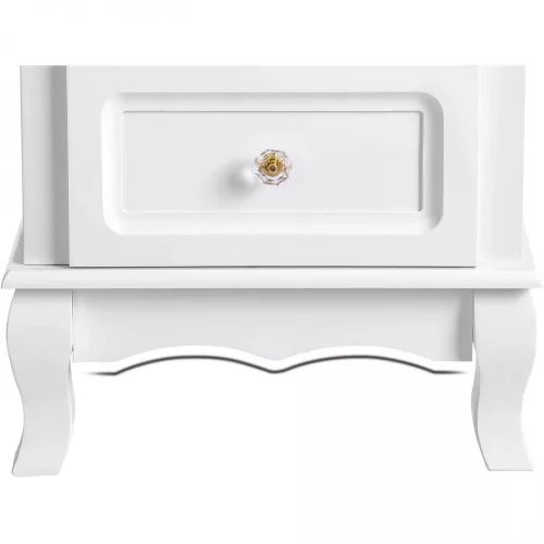 VASAGLE 2 Éjjeliszekrény, 2 fiókkal ellátott éjjeli szekrény, fa éjjeli szekrények masszív