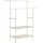 Ruhaállvány két akasztóval és kétpolccal fehér 117 x 47 x 176 cm