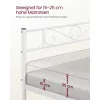 VASAGLE Egyszemélyes Ágykeret Fém Ágykeret 3ft x 7ft Méretű Matrachoz Vendégágy