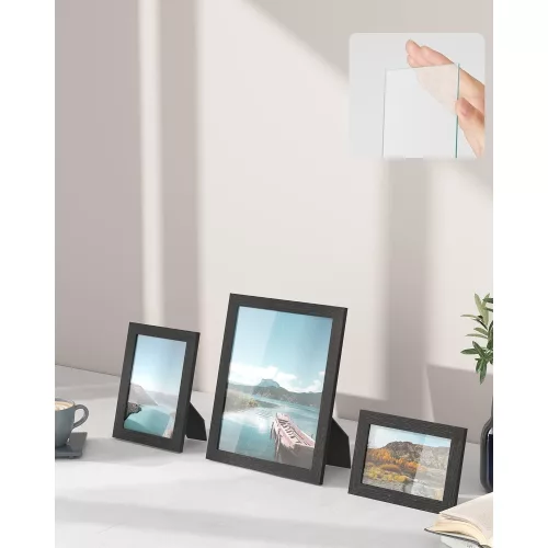 SONGMICS Képkeretek 10 darabos szett - Két 8' x 10' (20 x 25 cm), Négy 5' x 7' (13 x 18 cm),