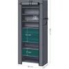 SONGMICS 10 szintes cipőtároló szekrény akár 27 pár cipőnek, álló tároló 58 x 28 x 160 cm