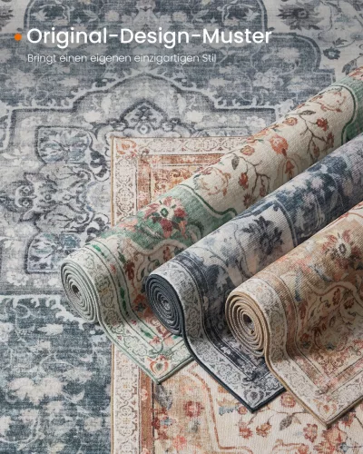 Szőnyeg 120 x 170 cm, mosható, csúszásmentes, aqua kék