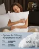 Párna szett, 2 db, 80 x 40 cm, hűsítő puha borítással, 650 g töltettel, fehér