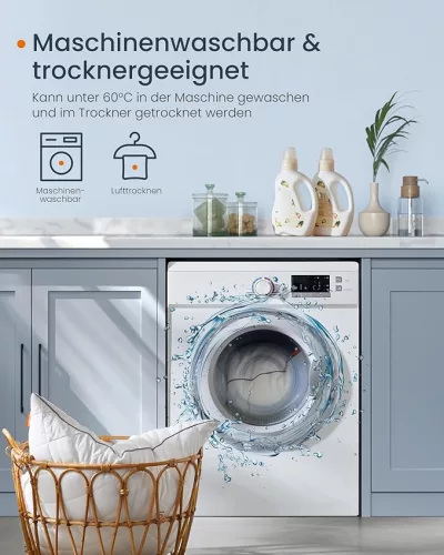 Párna szett, 2 db, 80 x 40 cm, hűsítő puha borítással, 650 g töltettel, fehér