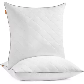   Párna szett, 2 db, 80 x 80 cm, hűsítő puha borítással, 1200 g töltettel, fehér