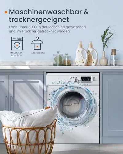 Párna szett, 2 db, 80 x 80 cm, hűsítő puha borítással, 1200 g töltettel, fehér